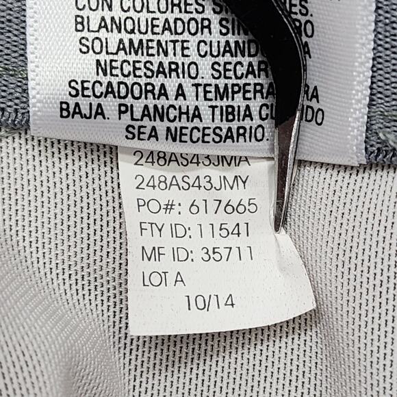 JM Collection Pants Womens 12 Gray Mid Rise Straight Trouser Leg Stretch Office - Picture 7 of 12